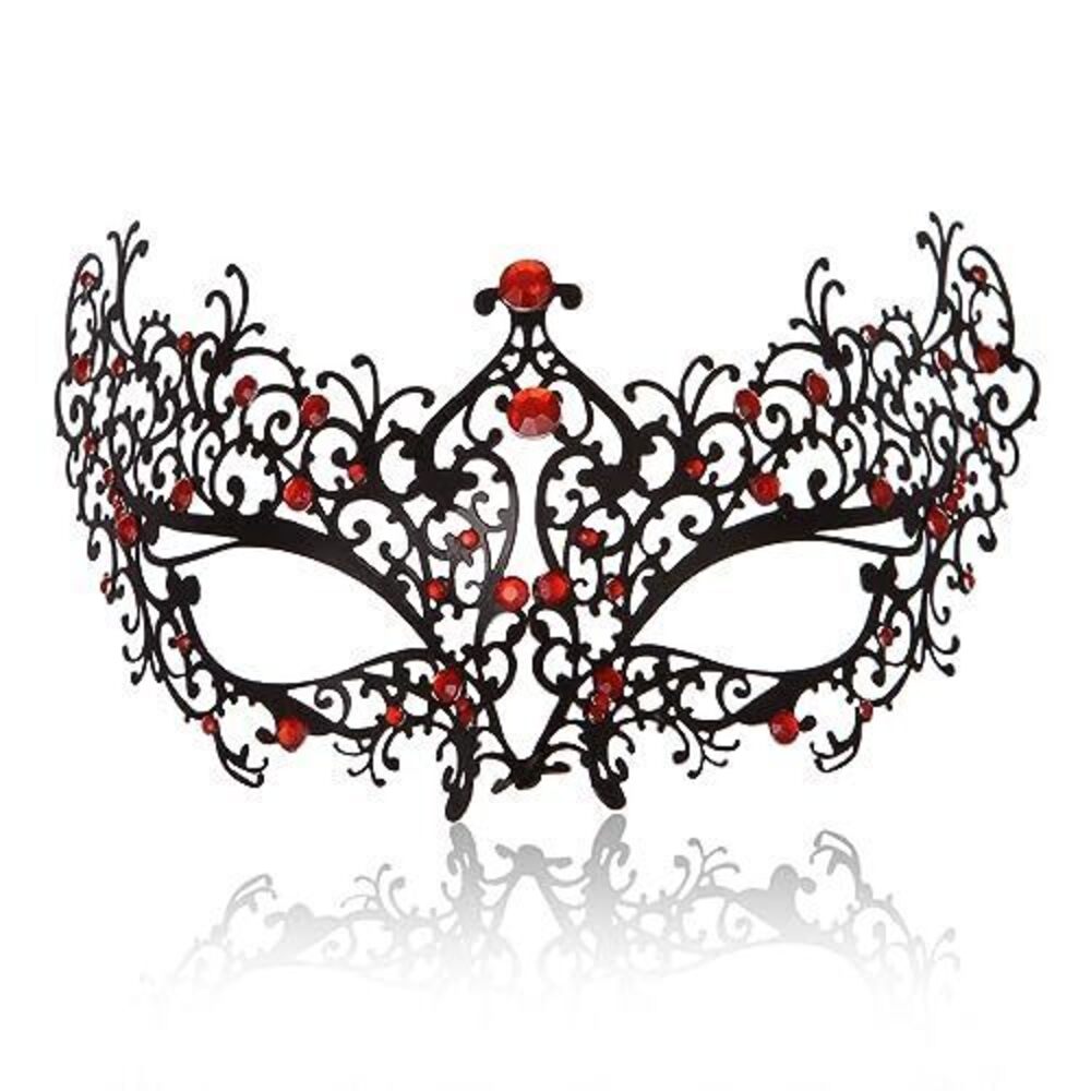 3635 Masquerade Mask Shiny Rhinestone Metal Mask Venetian Mask for Party
